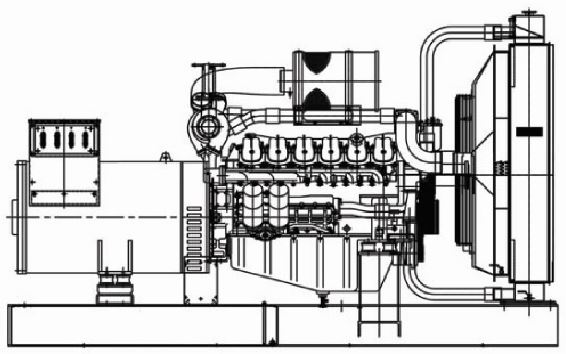 Diesel Generator Set ( Model : DJG-750 )  Made in Korea